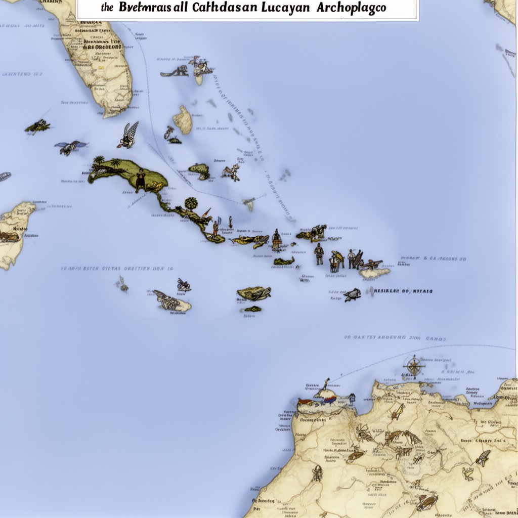 AI-generated illustration of Lesser Antilles and Lucayan Archipelago
