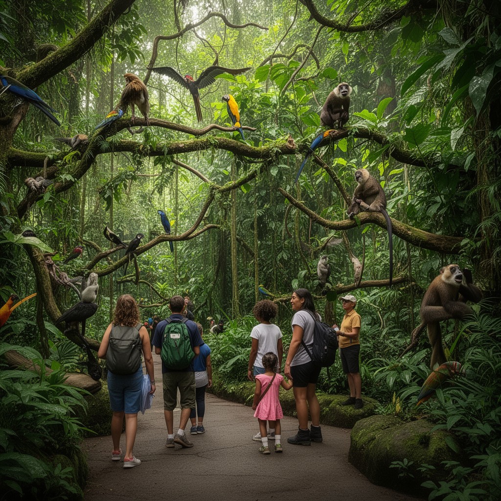 AI-generated illustration of Africa Rainforest