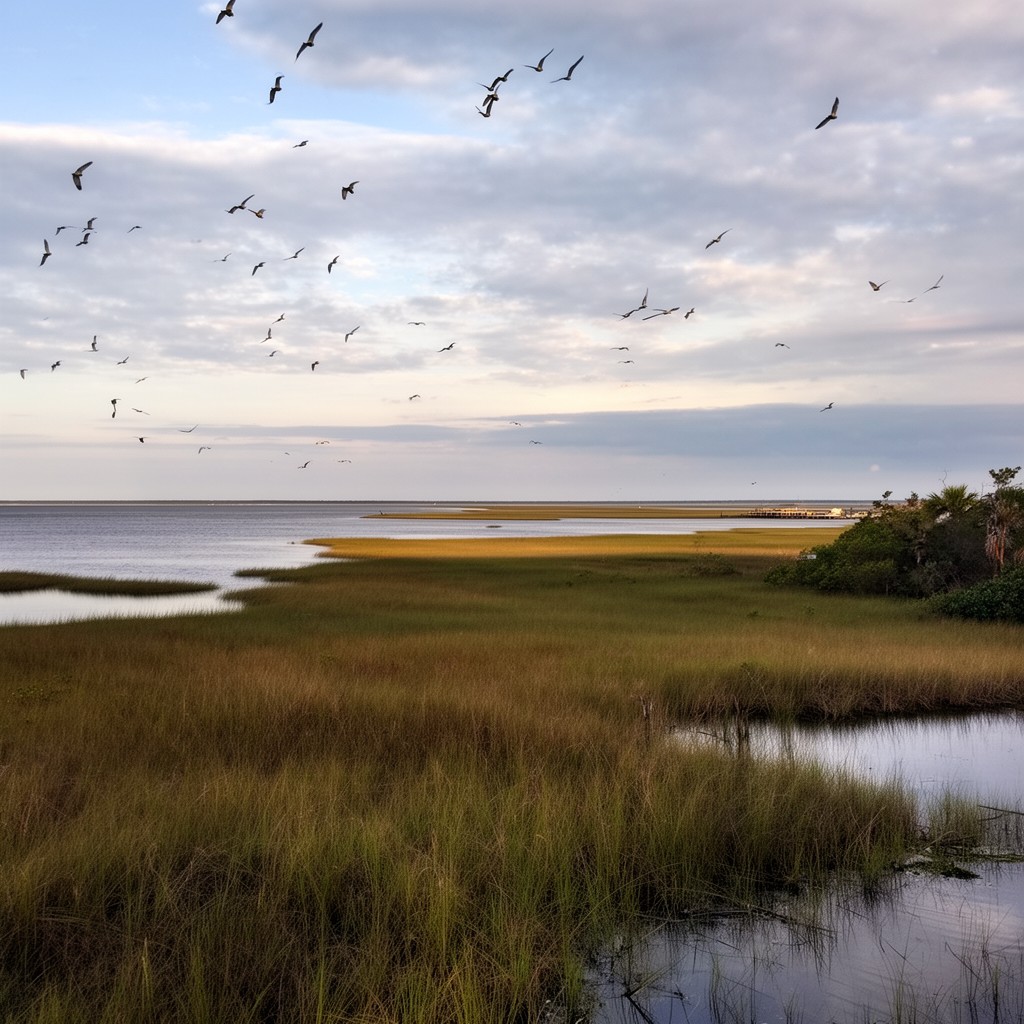 AI-generated illustration of Big Lagoon State Park