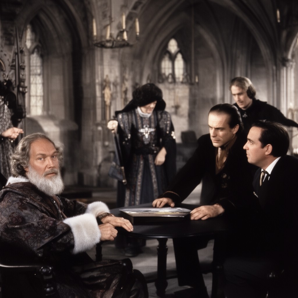AI-generated illustration of Richard III (1955 film)