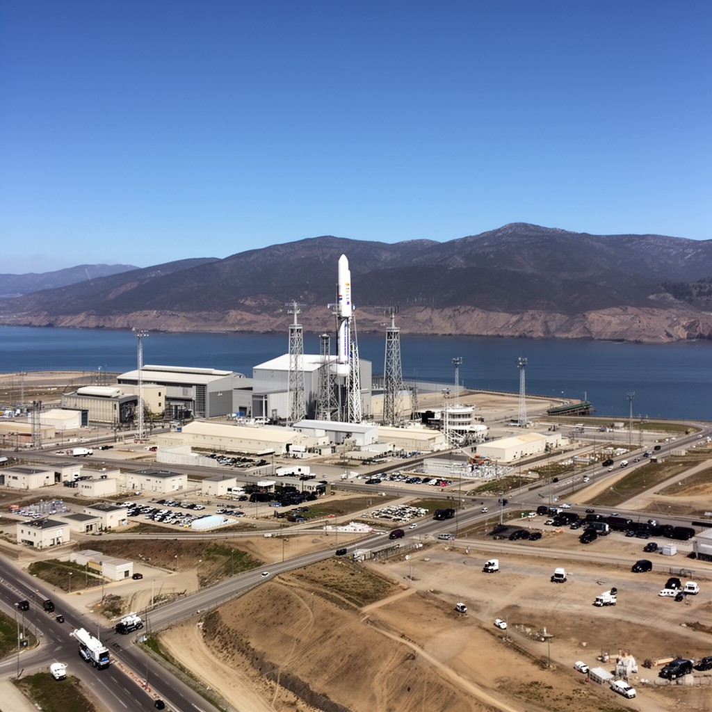 AI-generated illustration of Vandenberg Space Force Base