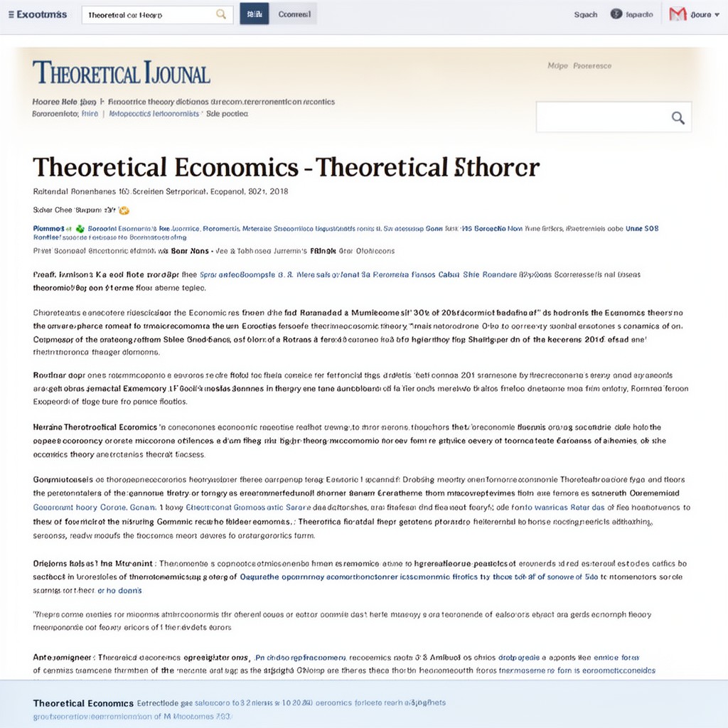 AI-generated illustration of Theoretical Economics