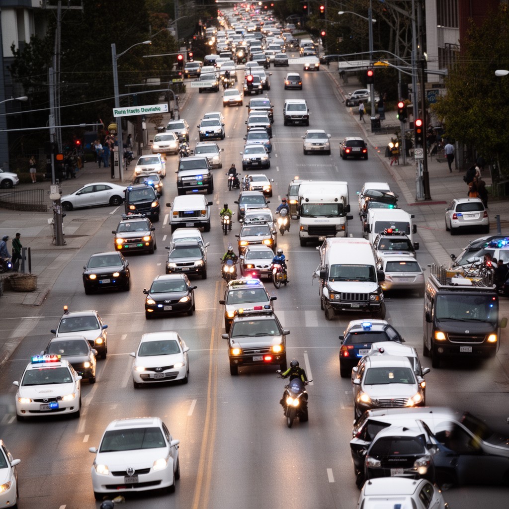AI-generated illustration of Traffic Division