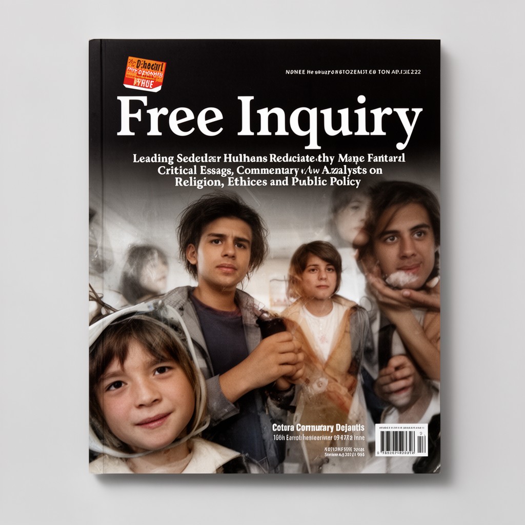 AI-generated illustration of Free Inquiry magazine