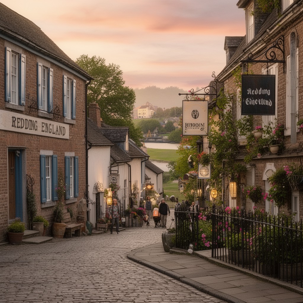 AI-generated illustration of Redding, England