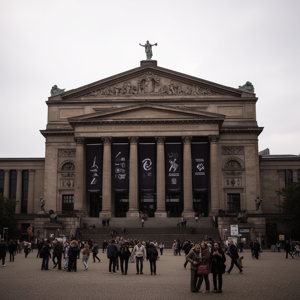 AI-generated illustration of Kroll Opera House, Berlin