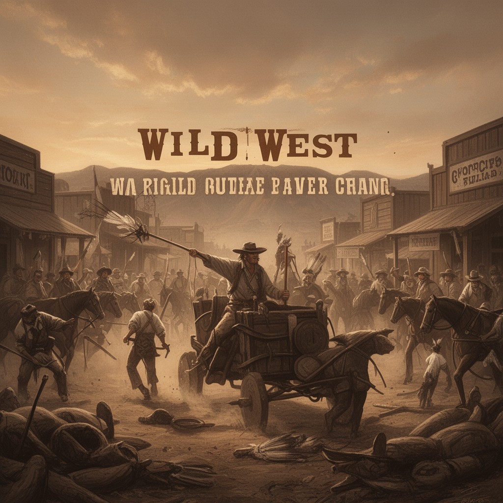 AI-generated illustration of Wild West
