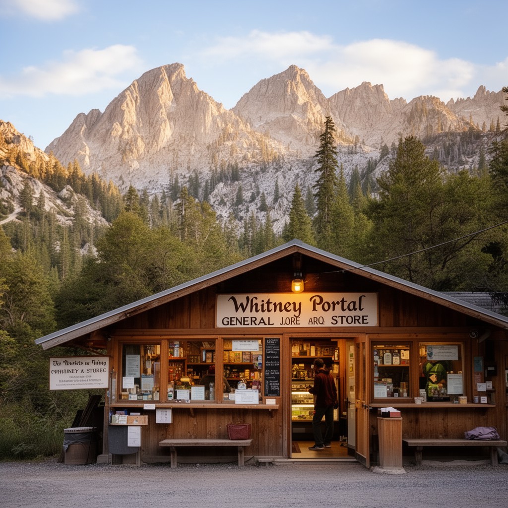 AI-generated illustration of Whitney Portal Store