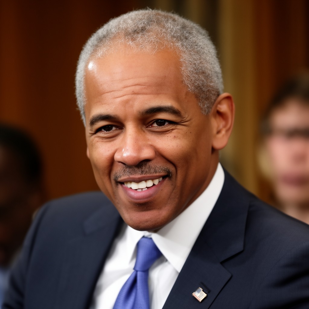 AI-generated illustration of Eric Holder
