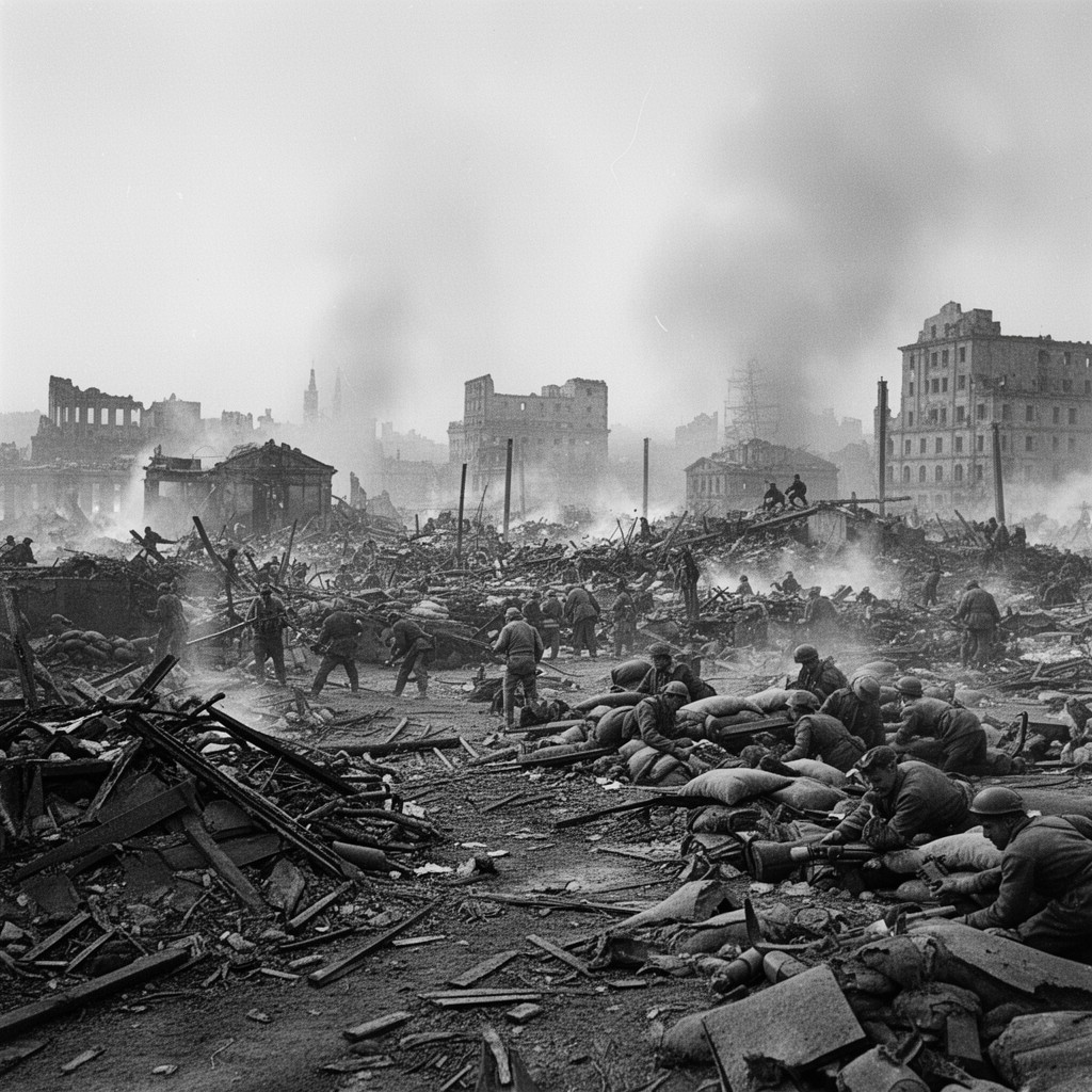AI-generated illustration of Battle of Stalingrad
