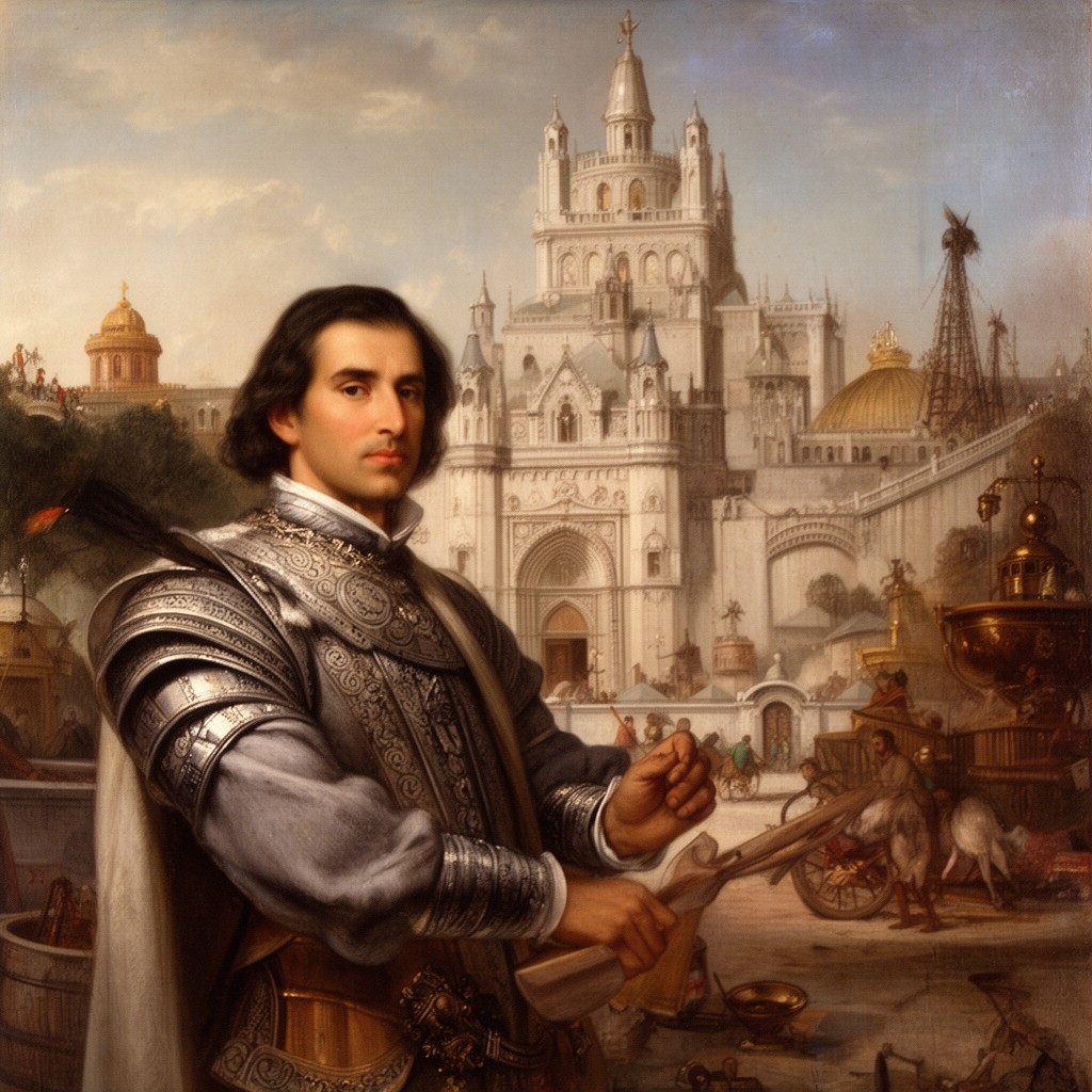AI-generated illustration of Diego de Montemayor