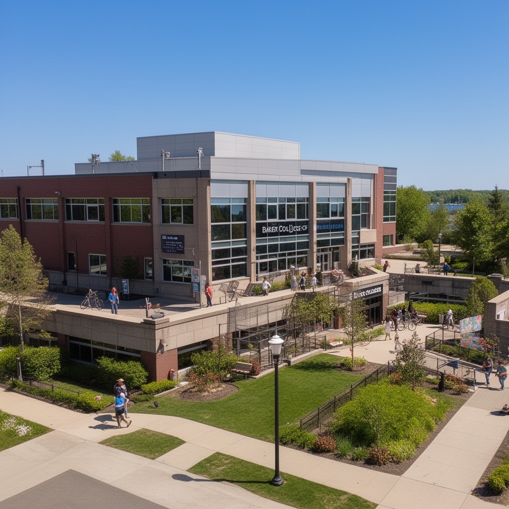 AI-generated illustration of Baker College of Muskegon