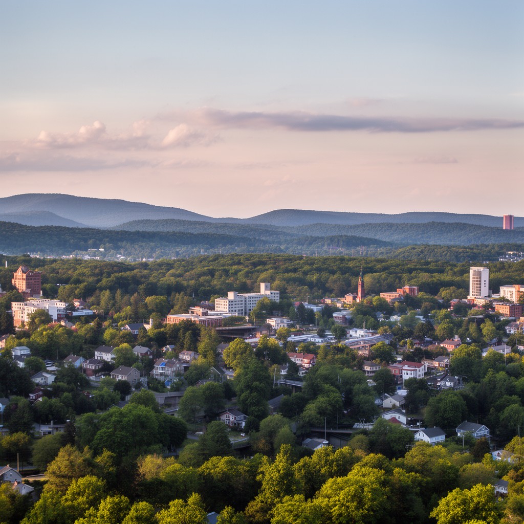AI-generated illustration of central Massachusetts