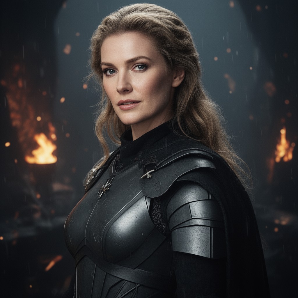 AI-generated illustration of Gwendoline Christie