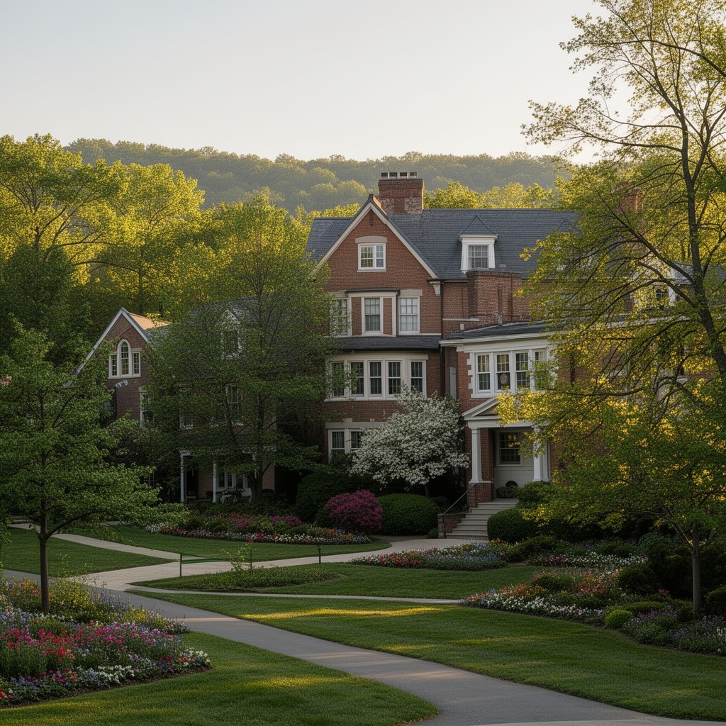 AI-generated illustration of Swarthmore, Pennsylvania
