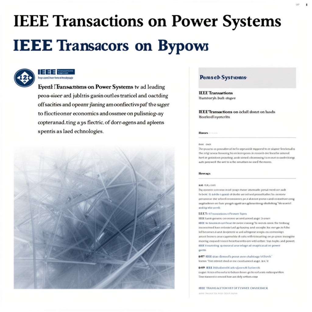 AI-generated illustration of IEEE Transactions on Power Systems