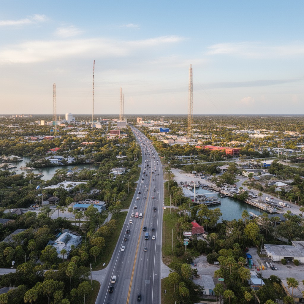 AI-generated illustration of State Road 79 in Panama City Beach