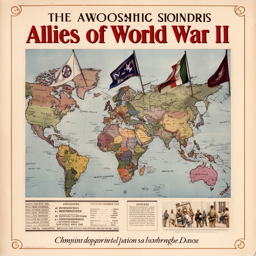 AI-generated illustration of Allies of World War II