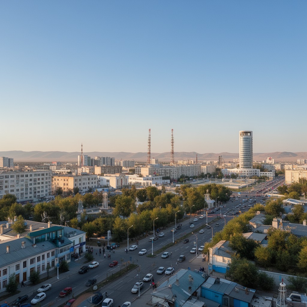 AI-generated illustration of Shymkent
