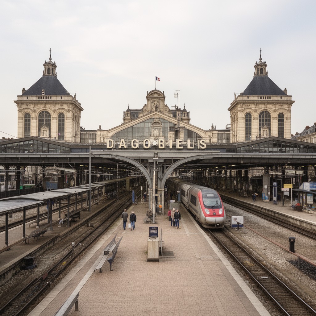 AI-generated illustration of Reims station