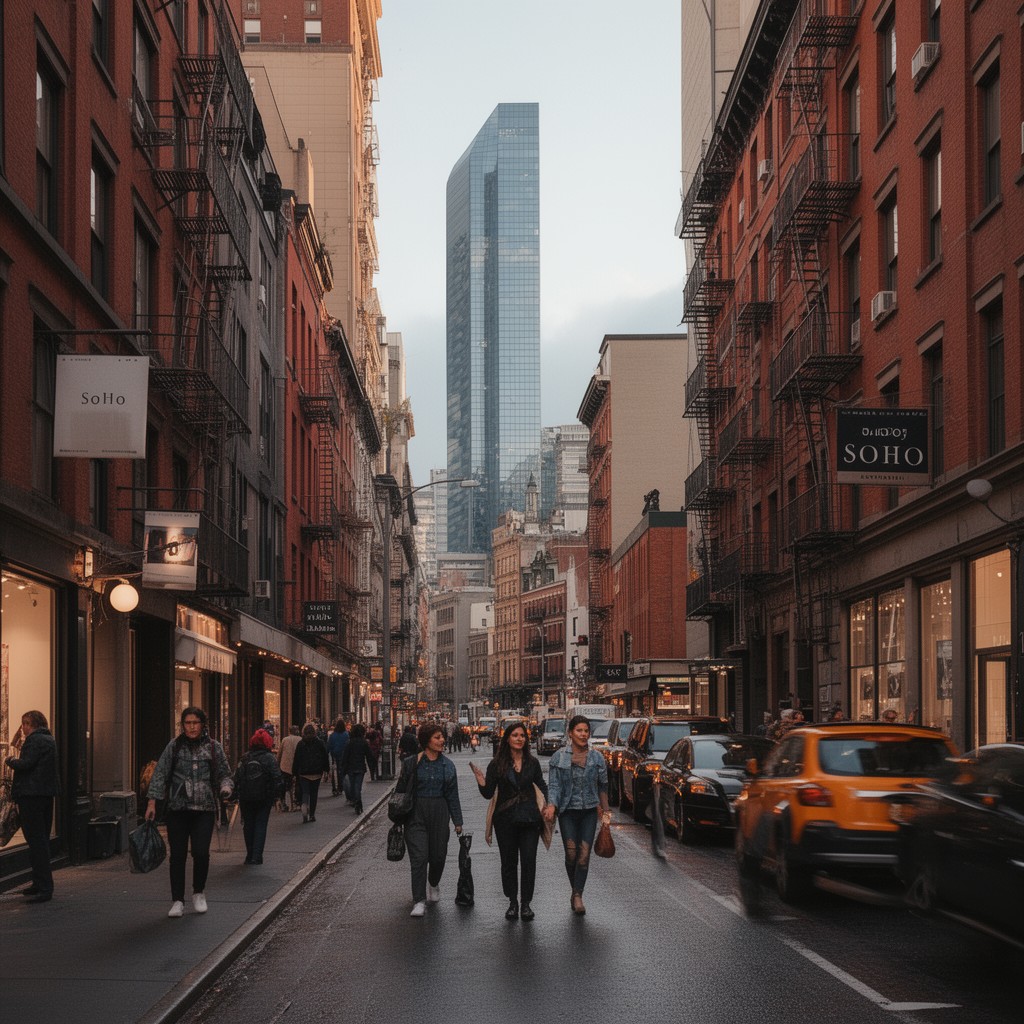AI-generated illustration of SoHo