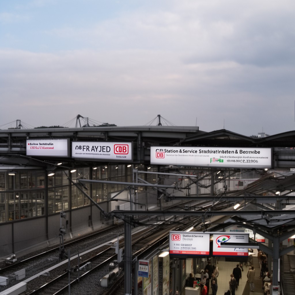 AI-generated illustration of DB Station&Service