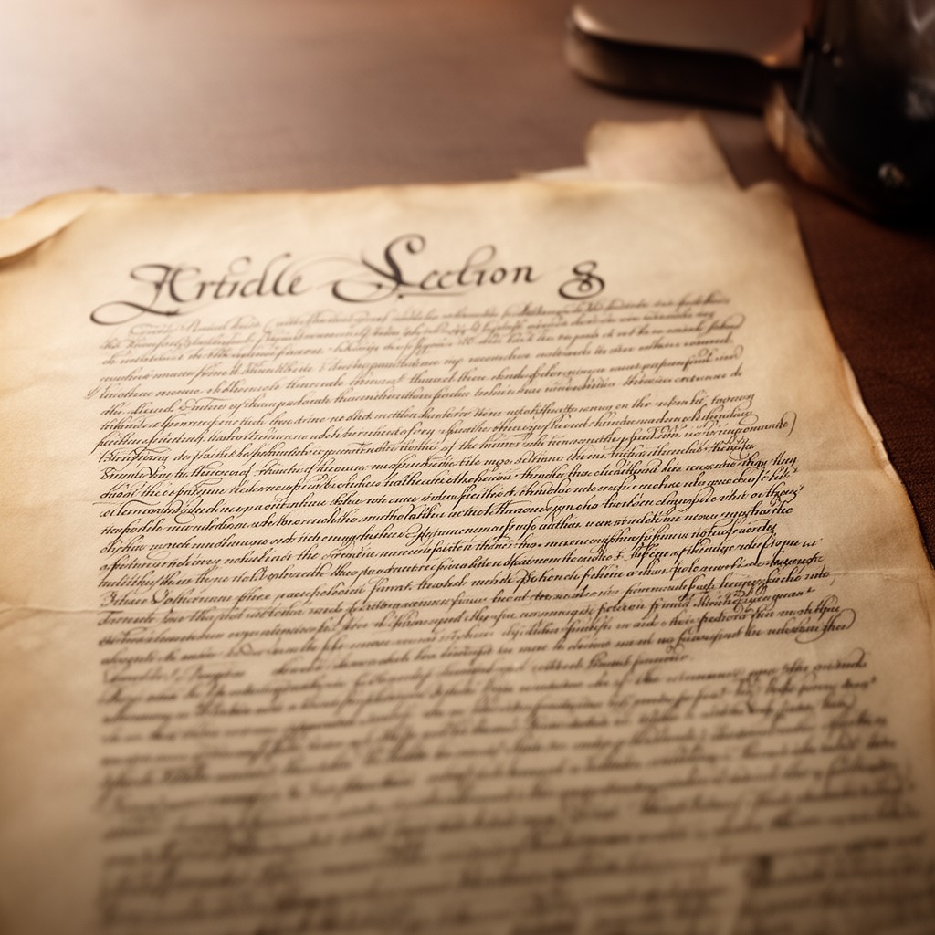 AI-generated illustration of Article I, Section 8 of the U.S. Constitution