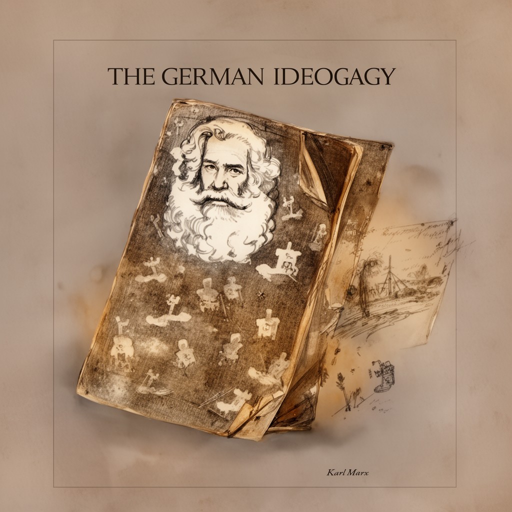 AI-generated illustration of The German Ideology