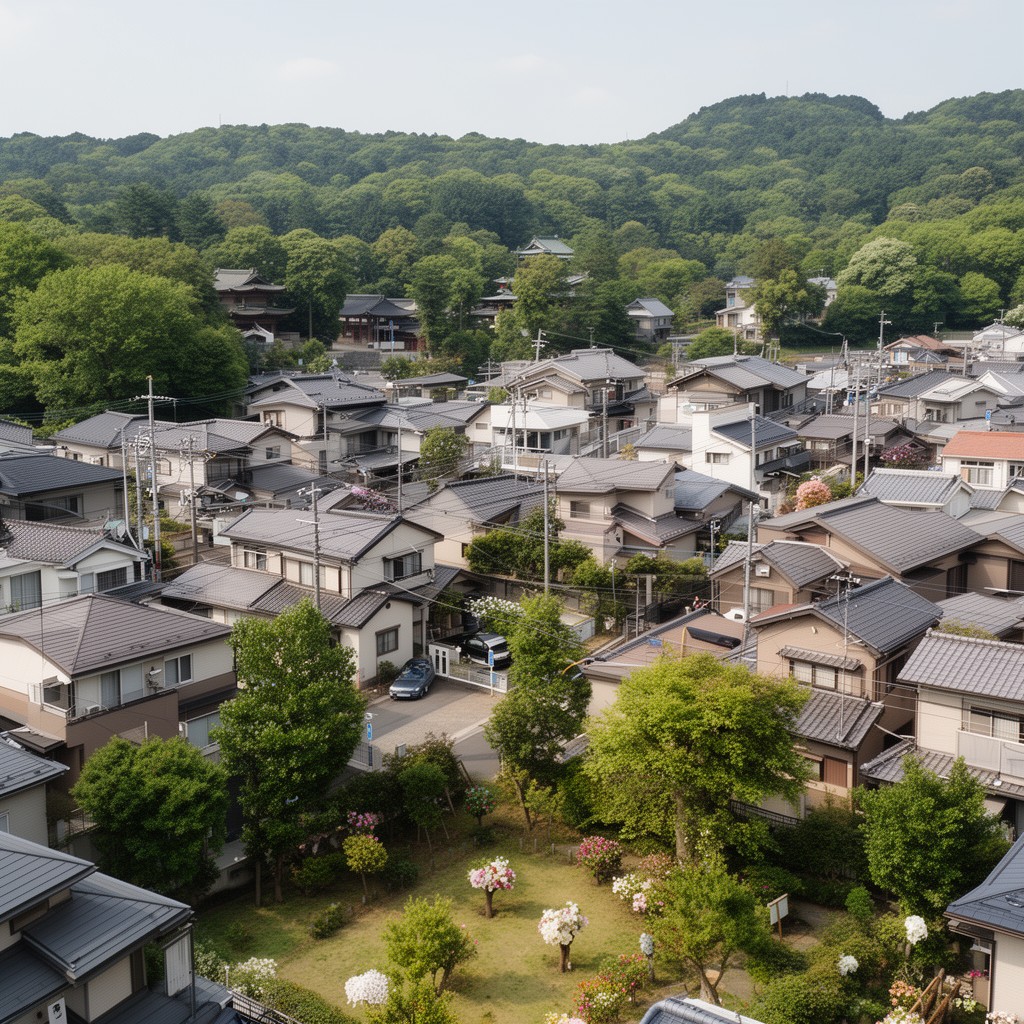 AI-generated illustration of Setagaya, Tokyo, Japan