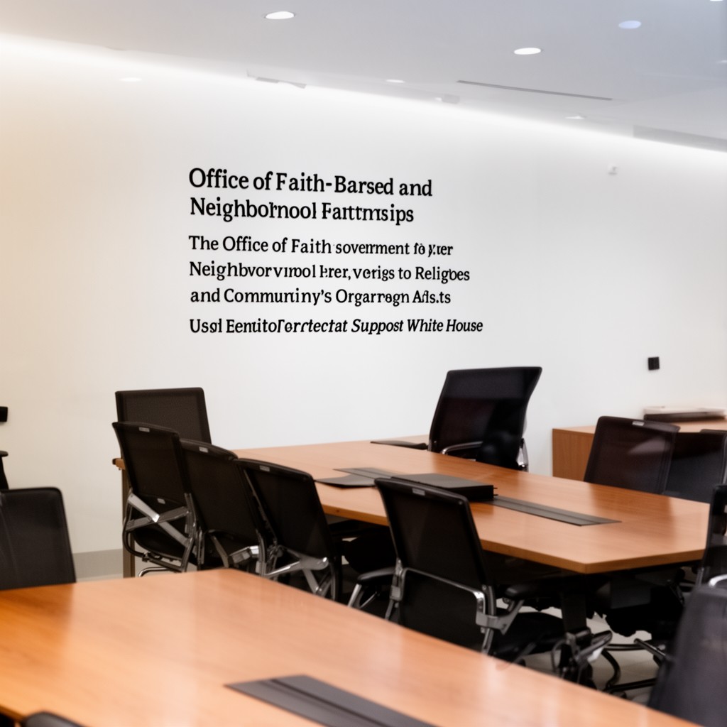 AI-generated illustration of Office of Faith-Based and Neighborhood Partnerships