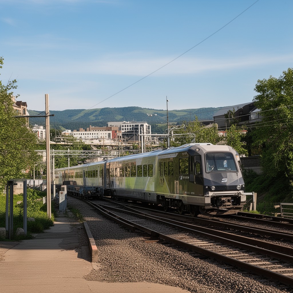 AI-generated illustration of Northstar commuter rail