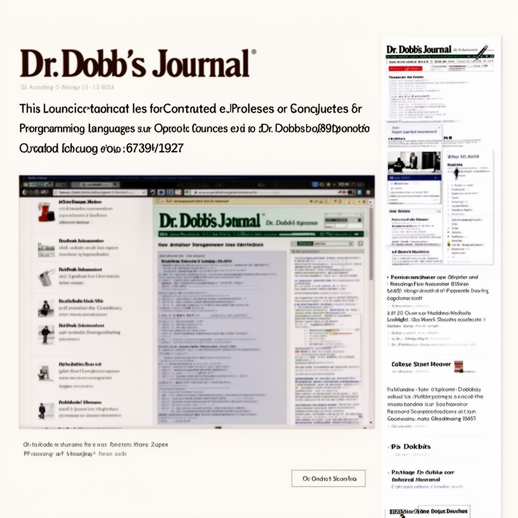 AI-generated illustration of Dr. Dobb's Journal