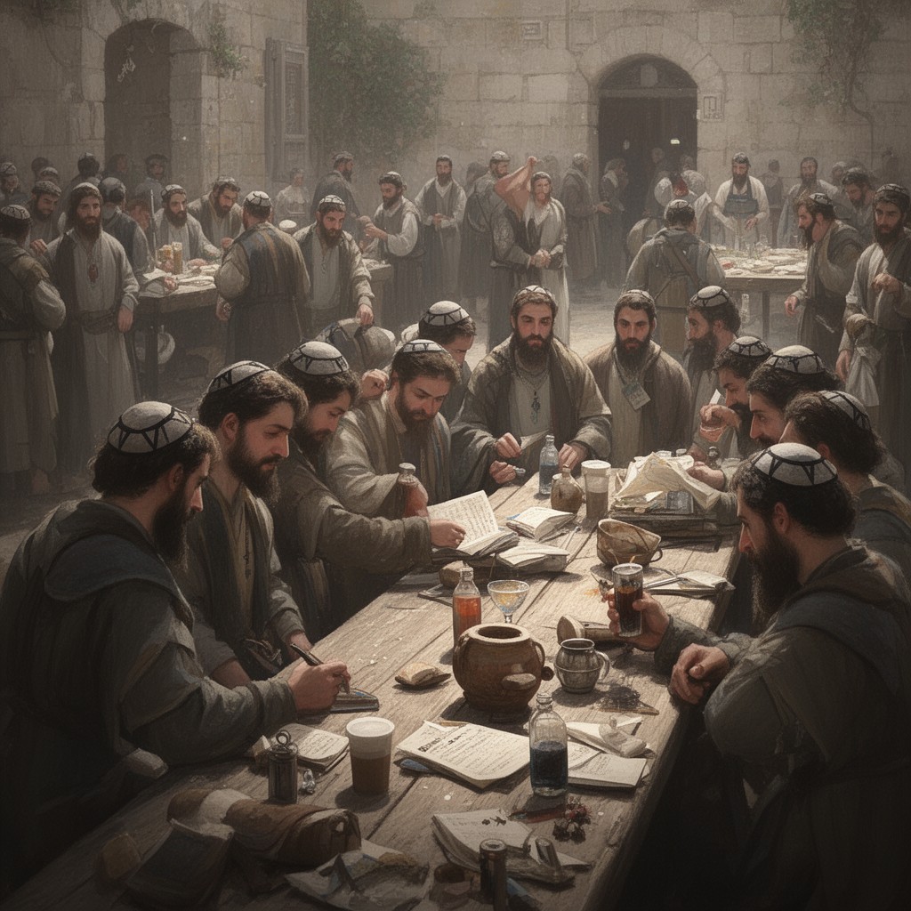AI-generated illustration of Jews