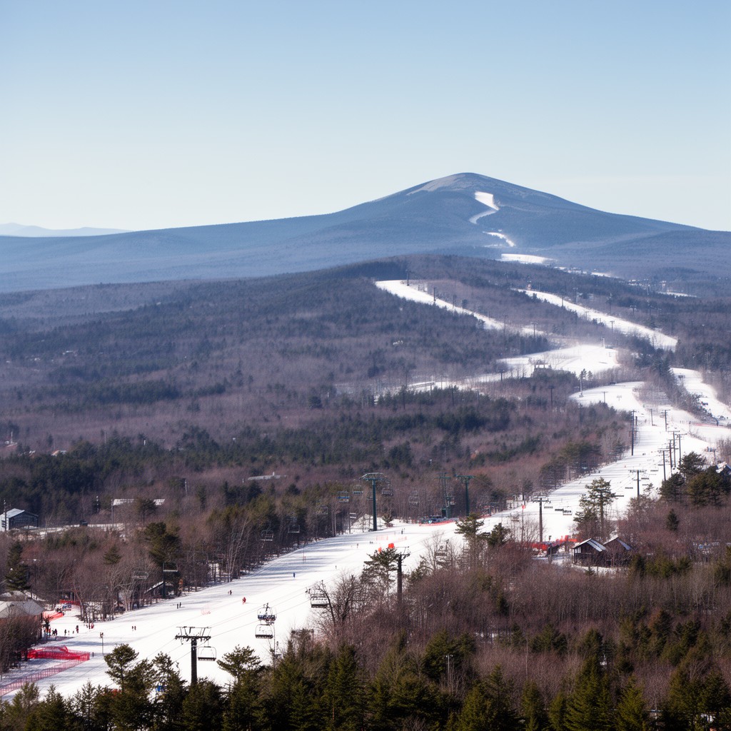 AI-generated illustration of Crotched Mountain