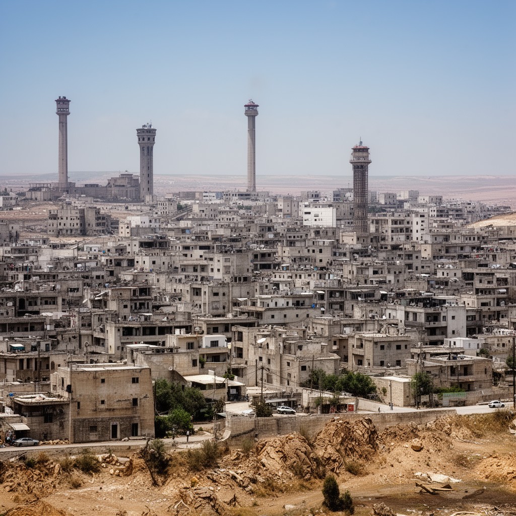 AI-generated illustration of Homs