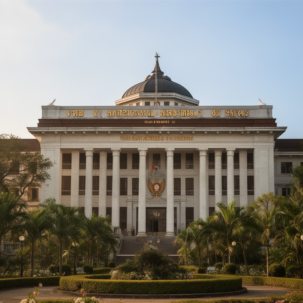 AI-generated illustration of National Assembly of Laos
