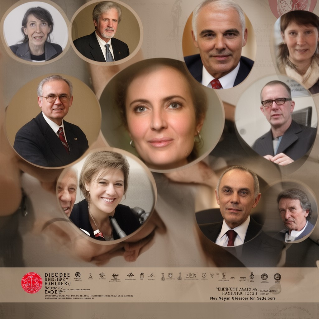 AI-generated illustration of Nobel Prize laureates