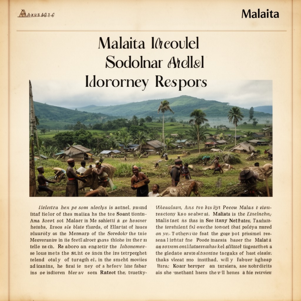 AI-generated illustration of Malaita