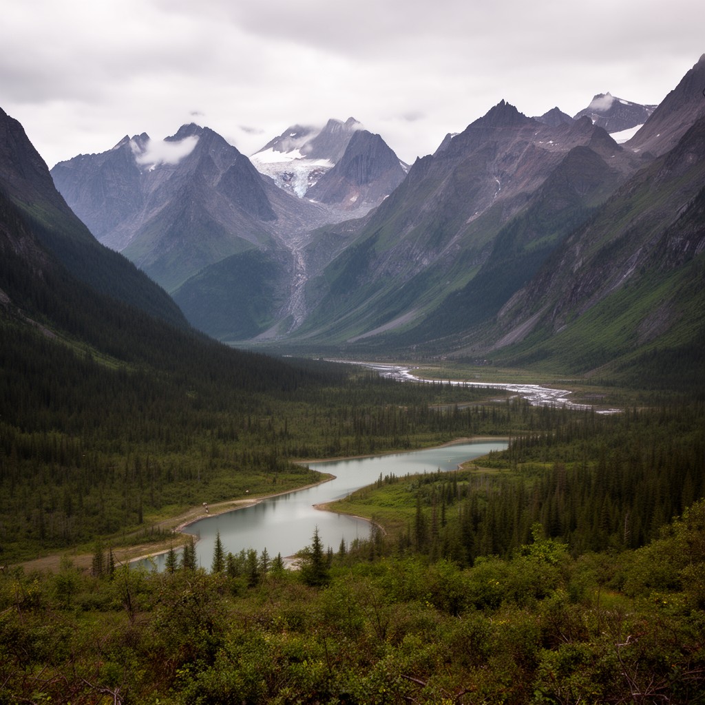 AI-generated illustration of Chugach State Park