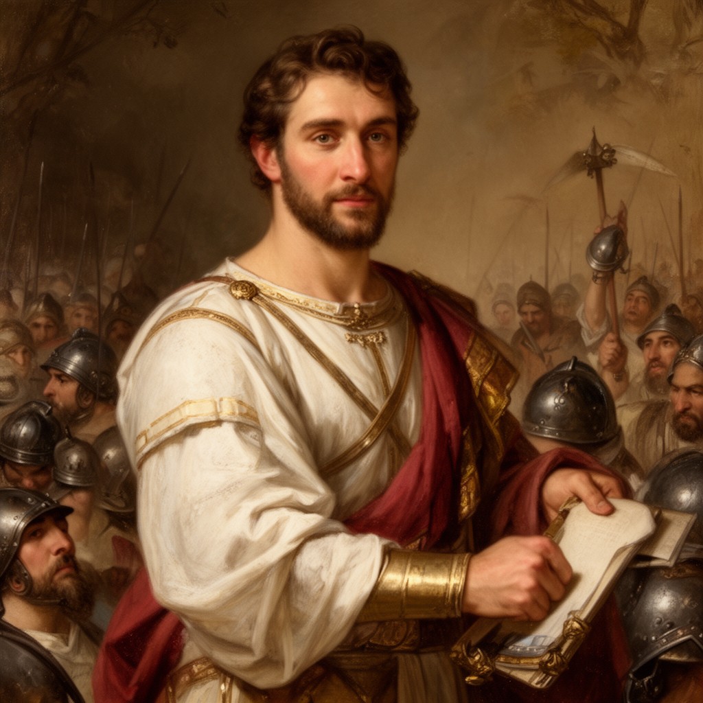 AI-generated illustration of Gaius Terentius Varro