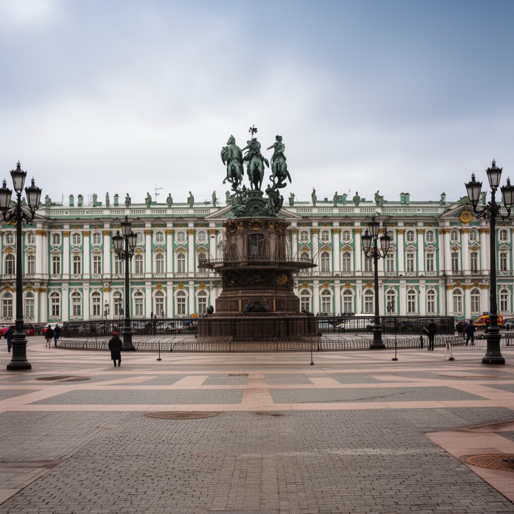AI-generated illustration of Palace Square