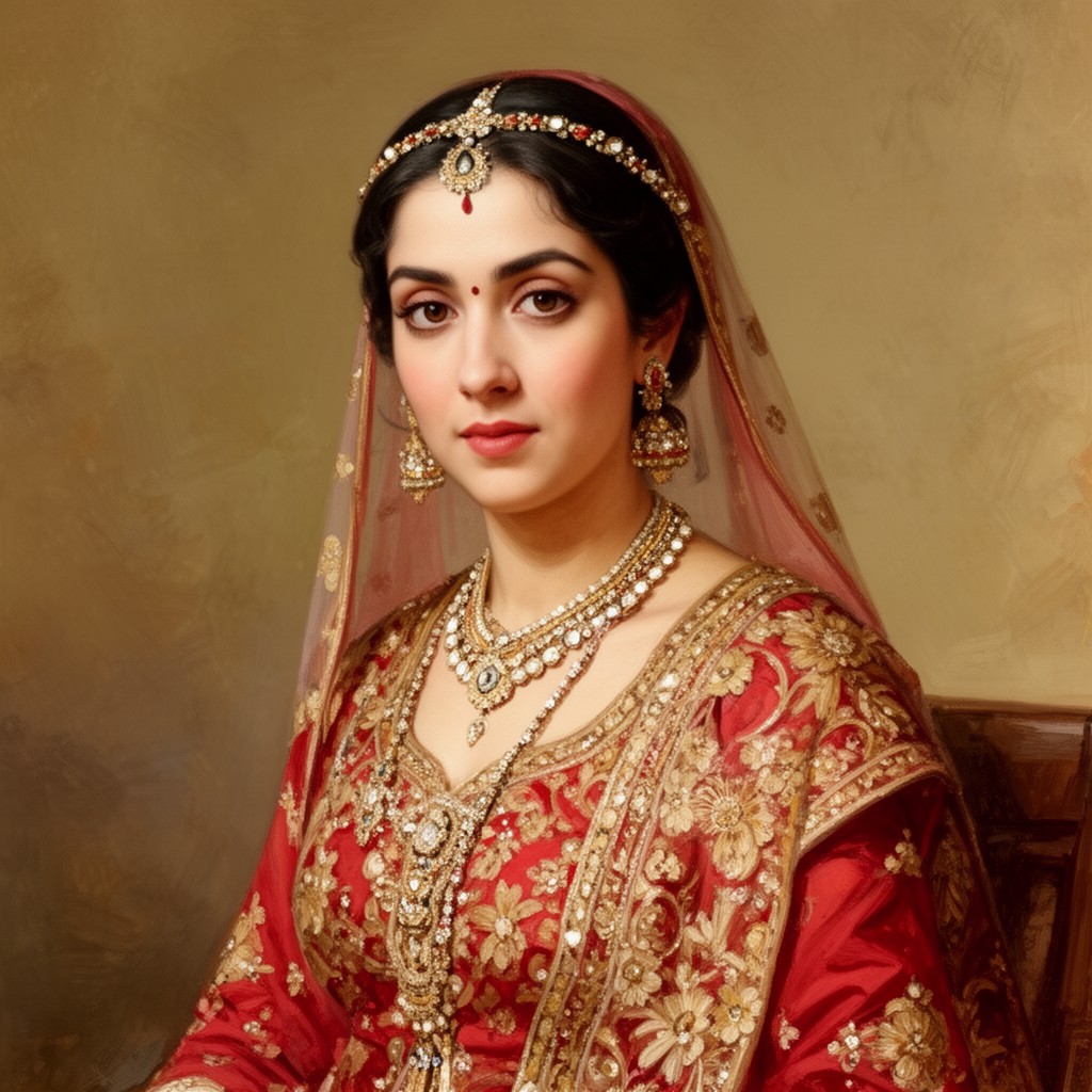 AI-generated illustration of Maham Begum