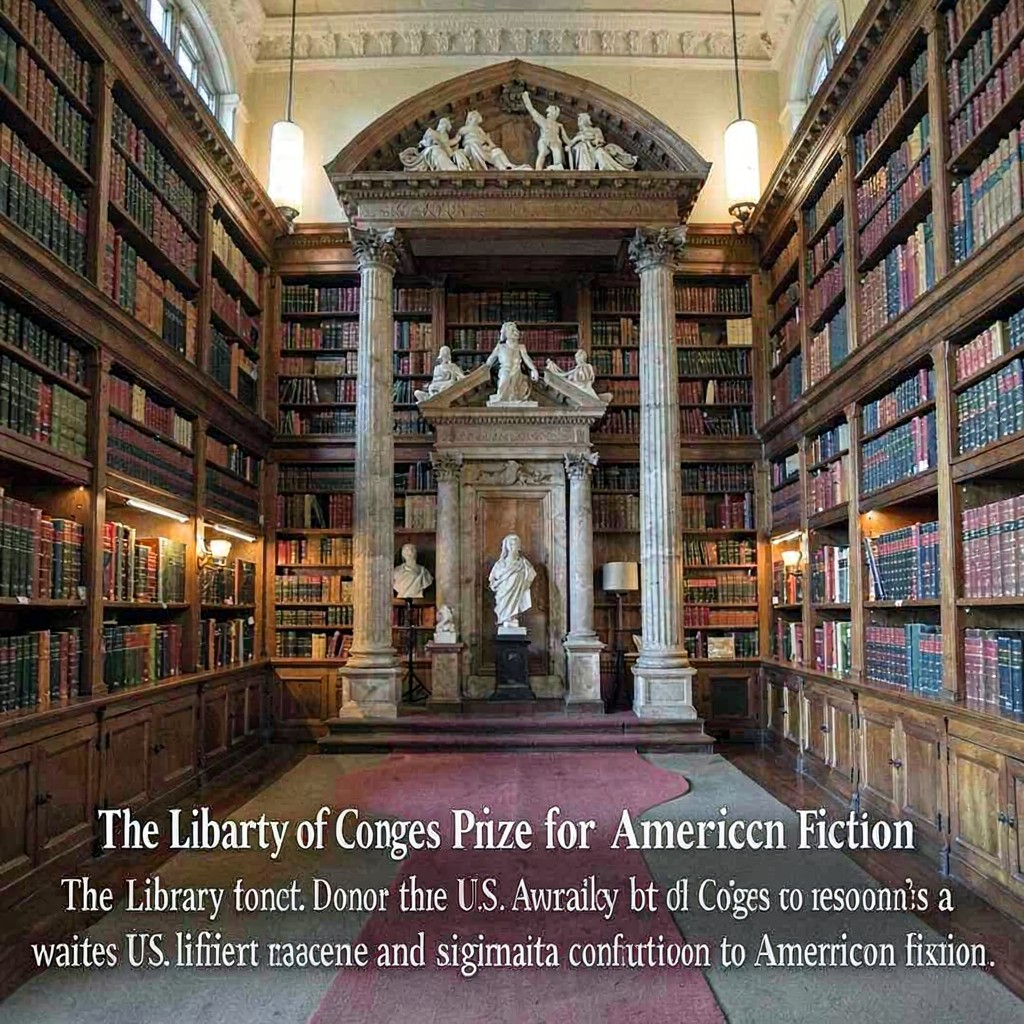 AI-generated illustration of Library of Congress Prize for American Fiction