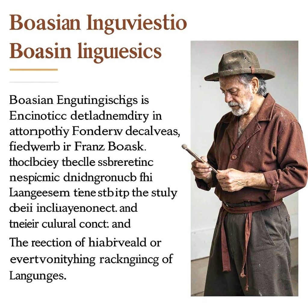AI-generated illustration of Boasian linguistics