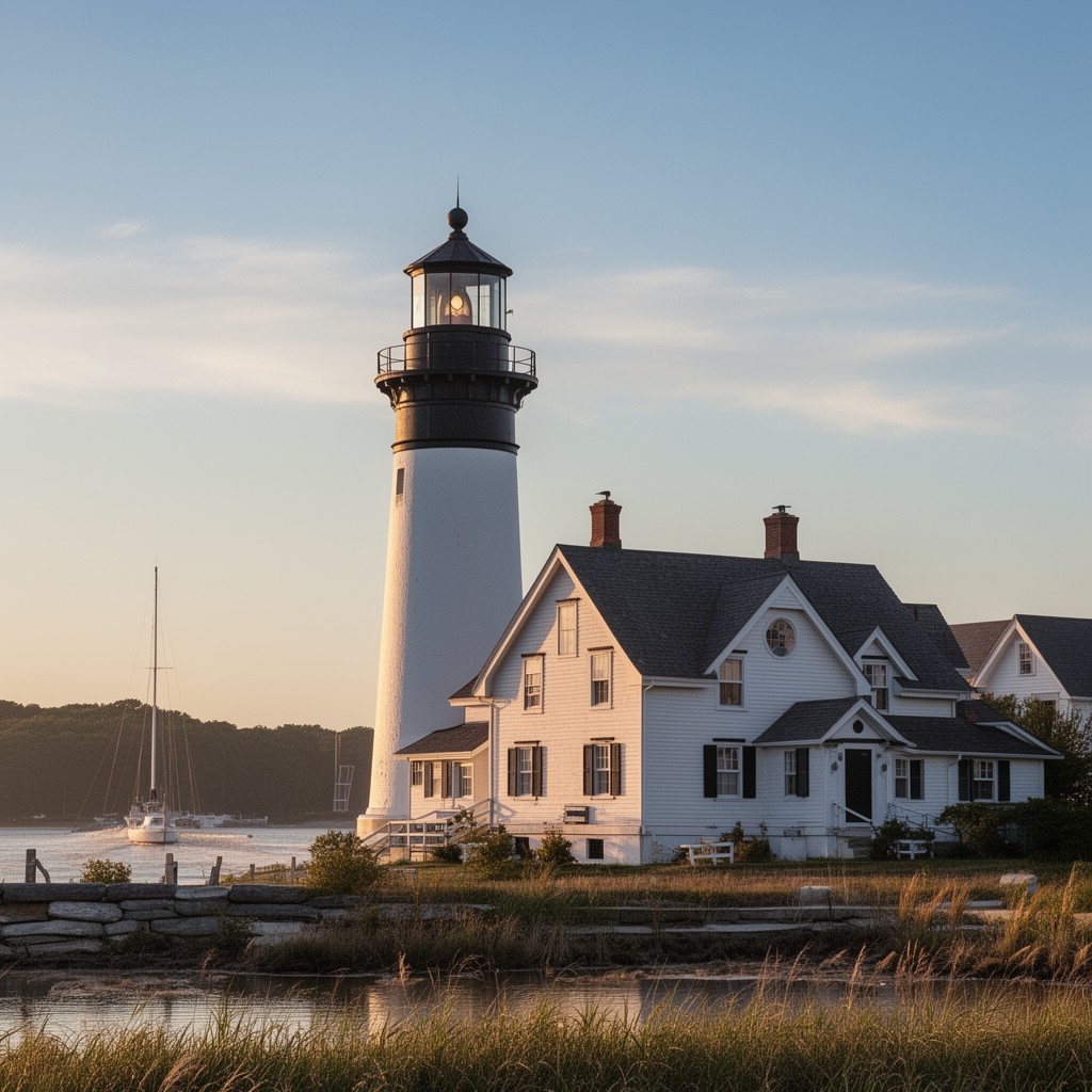 AI-generated illustration of Edgartown Light