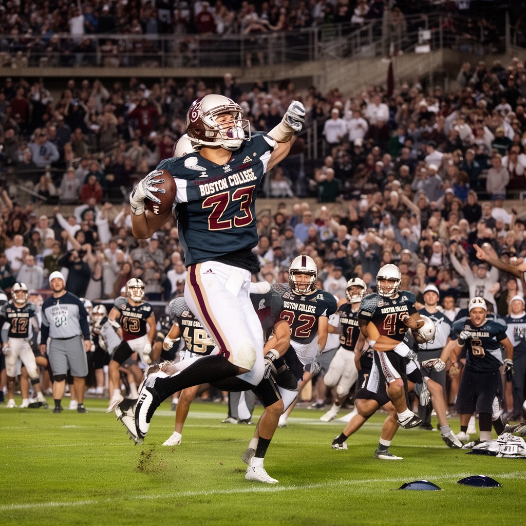 AI-generated illustration of Boston College Eagles football