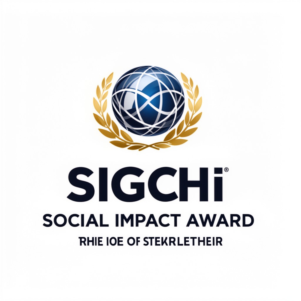 AI-generated illustration of SIGCHI Social Impact Award