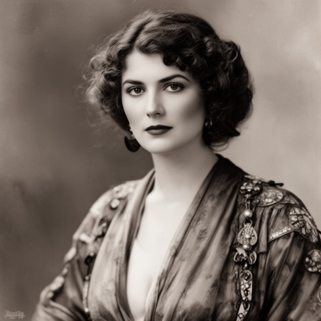 AI-generated illustration of Winifred Hudnut