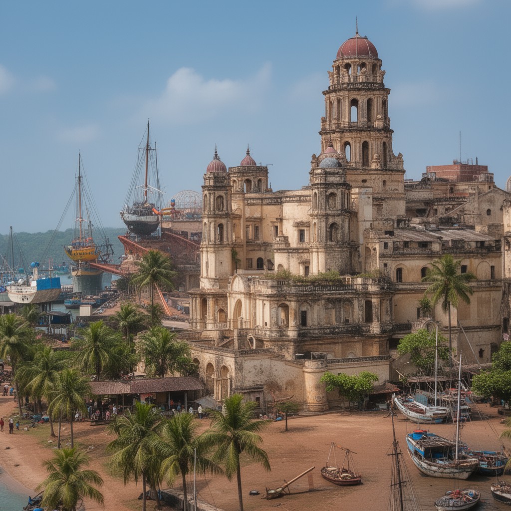 AI-generated illustration of Nagapattinam