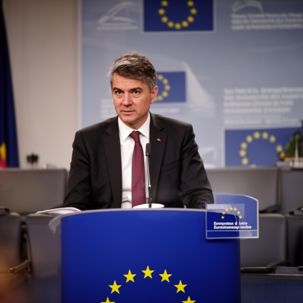 AI-generated illustration of President of the European Council as chair